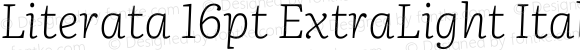 Literata 16pt ExtraLight Italic