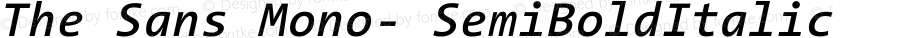 TheSansMono Semi Bold Italic