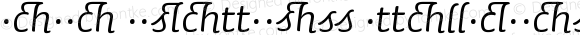 Sauna Ligatures Italic Swash