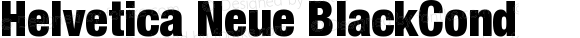 Helvetica Neue BlackCond