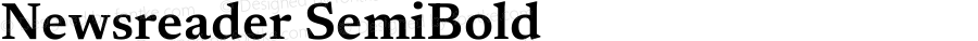 Newsreader SemiBold