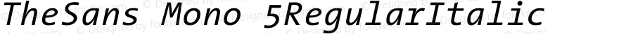 TheSans Mono 5 Regular Italic
