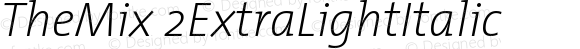 TheMix 2ExtraLightItalic