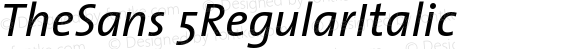 TheSans 5RegularItalic