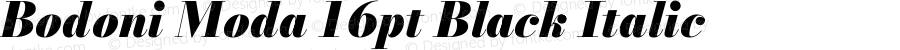 Bodoni Moda 16pt Black Italic