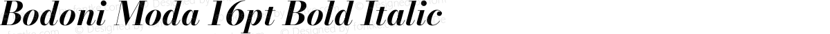 Bodoni Moda 16pt Bold Italic