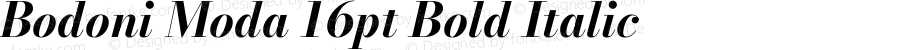 Bodoni Moda 16pt Bold Italic Version 2.004