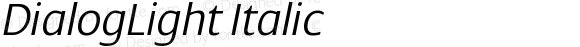 DialogLight Italic