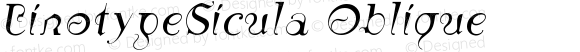 LinotypeSicula Oblique