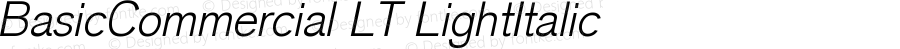 BasicCommercial LT Light Italic