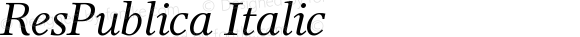 ResPublica-Italic