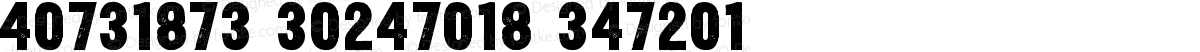 Yardbird Numerals Normal