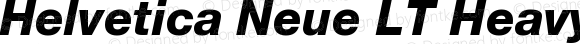 Helvetica Neue LT HeavyItalic