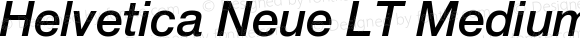 Helvetica LT 66 Medium Italic