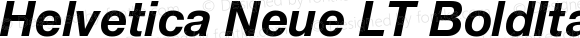 Helvetica LT 76 Bold Italic