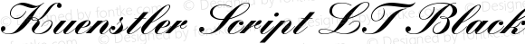 Kuenstler Script LT Black