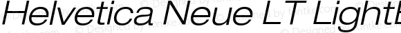 Helvetica Neue LT LightExtObl