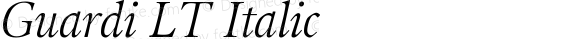 Guardi LT 56 Italic