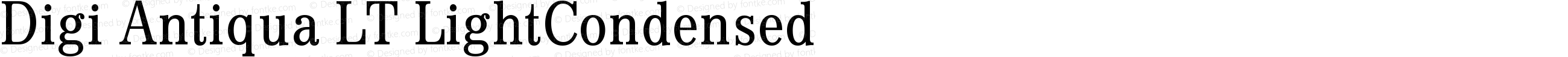 Digi Antiqua LT LightCondensed