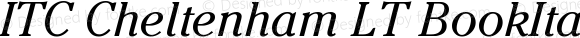 ITC Cheltenham LT Book Italic