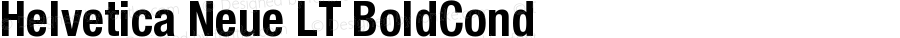 Helvetica LT 77 Bold Condensed