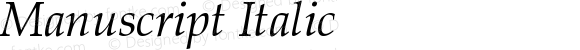 Manuscript Italic