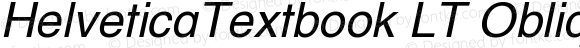 HelveticaTextbook LT Oblique