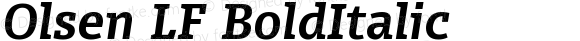 Olsen LF Bold Italic