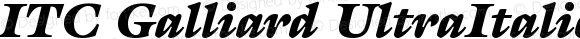 ITC Galliard UltraItalic