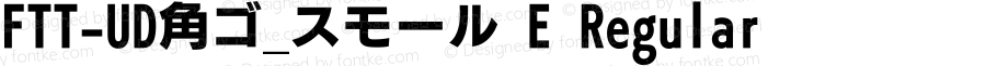 FTT-UD角ゴ_スモール E Regular FTT 1.3