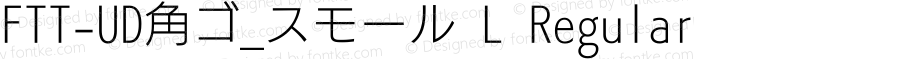 FTT-UD角ゴ_スモール L Regular FTT 1.3