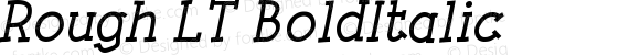 Rough LT Bold Italic