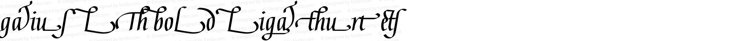 Gaius LT BoldLigatures