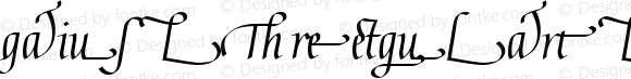 Gaius LT Regular Ligatures