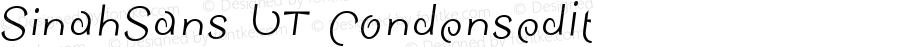 SinahSans LT Condensed Italic