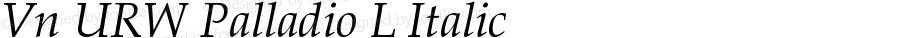 Vn URW Palladio L Italic