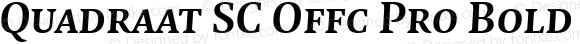Quadraat SC Offc Pro Bold Italic