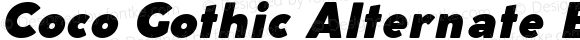Coco Gothic Alternate ExtraBlack Italic
