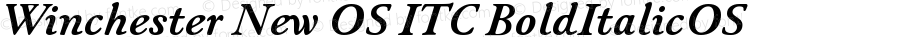 Winchester New ITC Bold Italic OS