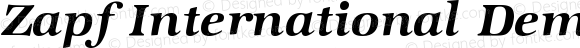 Zapf International Demi Italic