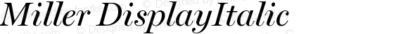 Miller DisplayItalic