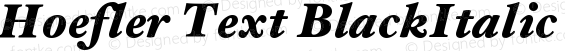 Hoefler Text BlackItalic