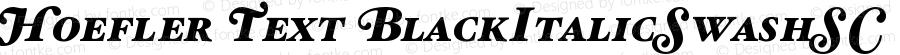 Hoefler Text Black Italic Swash SC