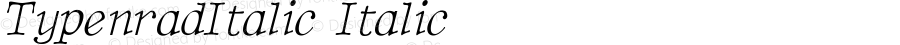 TypenradItalic