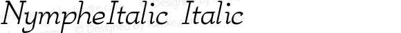 NympheItalic Italic