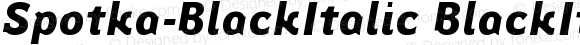 Spotka-BlackItalic BlackItalic