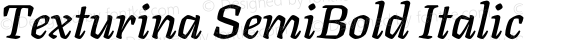 Texturina SemiBold Italic