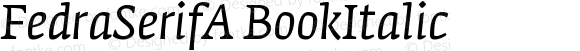 FedraSerifA BookItalic