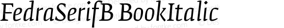 FedraSerifB BookItalic