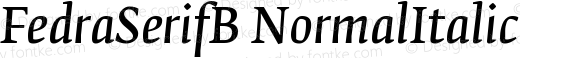 FedraSerifB NormalItalic